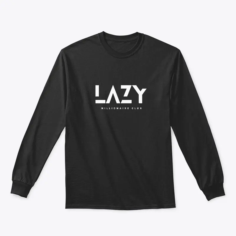 Lazy Millionaire Black Out Logo